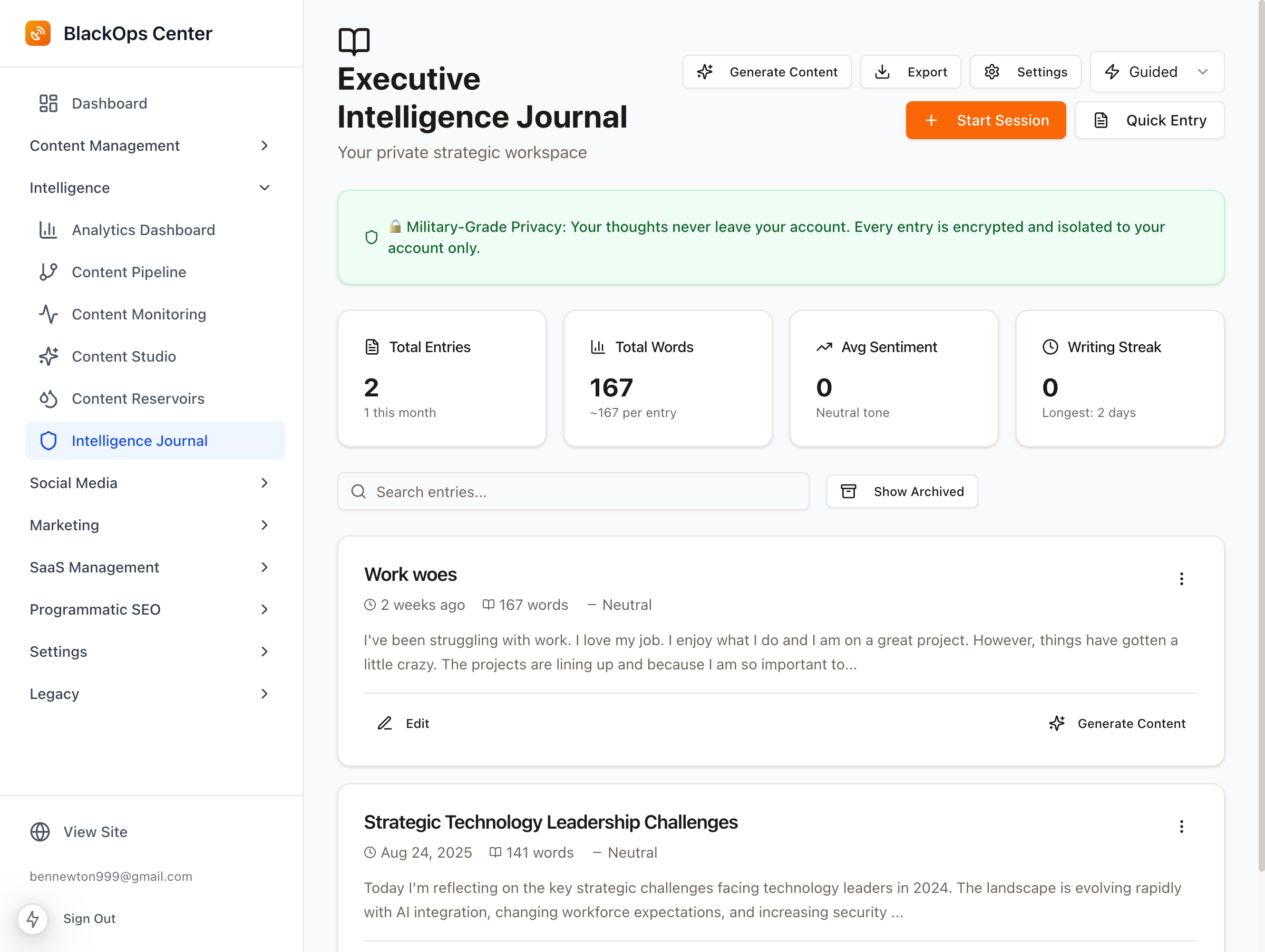 Executive Intelligence Journal
